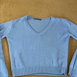 Blue knit sweater